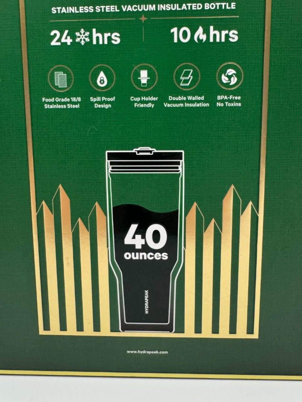 Hydrapeak Voyager 40 oz Limited Edition Wicked Elphaba Inspired Green Hot/Cold - Picture 4 of 13